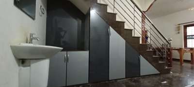 Storage, Staircase, Bathroom Designs by Carpenter PM INTERIOR, Wayanad | Kolo