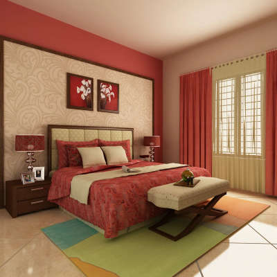 Furniture, Storage, Bedroom, Wall, Window Designs by Interior Designer swathy arjun, Thrissur | Kolo