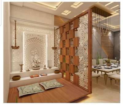 Prayer Room, Storage Designs by Contractor Naveen  Jangra , Delhi | Kolo