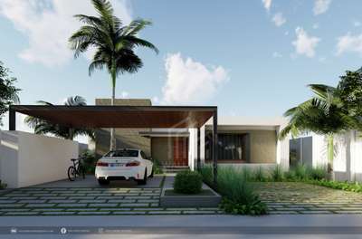 Exterior, Flooring Designs by Civil Engineer Wall Mend Designs, Palakkad | Kolo