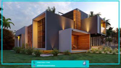 Exterior, Lighting Designs by Civil Engineer Whiteline associates, Kozhikode | Kolo