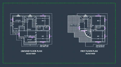 Plans Designs by Civil Engineer AMARJITH LAL S N, Thiruvananthapuram | Kolo