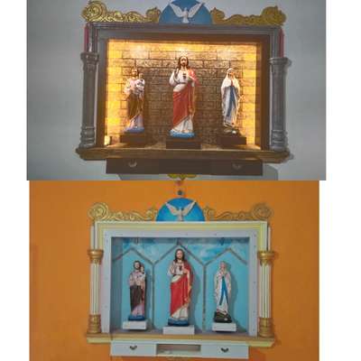 Prayer Room Designs by Painting Works Girish Aadish, Ernakulam | Kolo