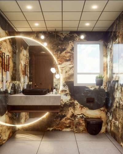 Bathroom, Lighting Designs by Interior Designer Santosh Rathore, Delhi | Kolo