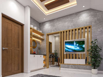 Living, Storage Designs by Interior Designer DCRAFT BUILDERs, Thrissur | Kolo