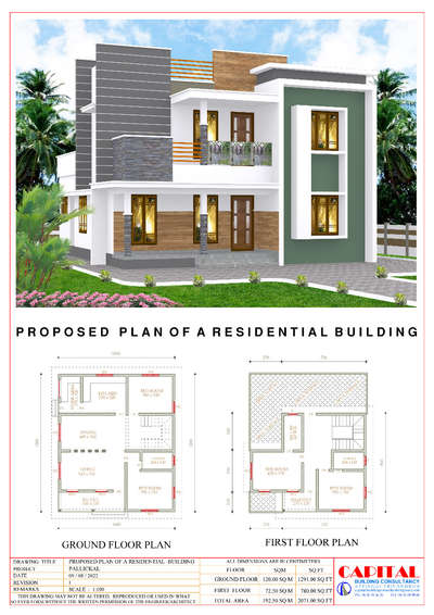 Exterior, Plans Designs by Civil Engineer prem sagar  sagar, Thiruvananthapuram | Kolo