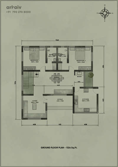 Plans Designs by 3D & CAD Studio Arkaiv, Palakkad | Kolo