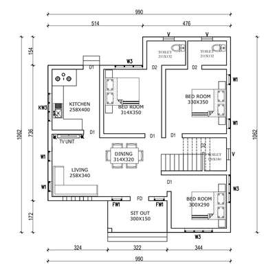 Latest Plans Design Ideas in NCR & Kerala, India