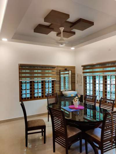 Ceiling, Dining, Furniture, Table Designs by Interior Designer Pradeepan K, Kannur | Kolo