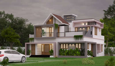 Exterior Designs by 3D & CAD Christy Sunny, Kottayam | Kolo