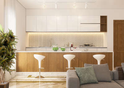 Kitchen, Lighting, Storage, Furniture, Living Designs by 3D & CAD Vivin Wilson, Thrissur | Kolo