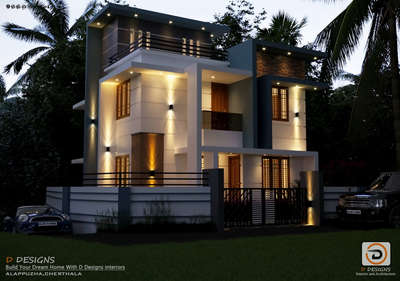 Exterior, Lighting Designs by Architect Ananthu B, Alappuzha | Kolo