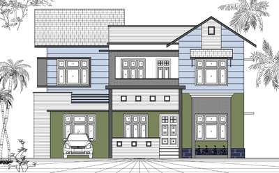 Exterior Designs by Civil Engineer Sreejith Haridas, Wayanad | Kolo