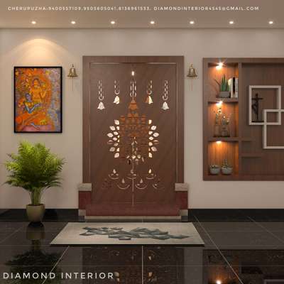 Prayer Room, Lighting Designs by Interior Designer Rahulmitza Mitza, Kannur | Kolo