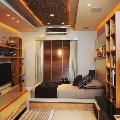 Lighting, Furniture, Storage, Bedroom Designs by Contractor Alan Joseph, Ernakulam | Kolo