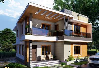 Exterior Designs by Contractor Mathews G J, Ernakulam | Kolo