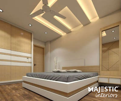 Ceiling, Lighting, Furniture, Storage, Bedroom Designs by Interior Designer MAJESTIC INTERIORS ™, Faridabad | Kolo
