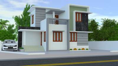 Exterior Designs by 3D & CAD ibrahim badusha, Thrissur | Kolo