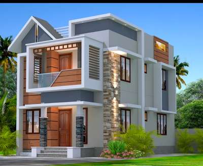 Exterior Designs by Contractor Crown constructions, Ernakulam | Kolo