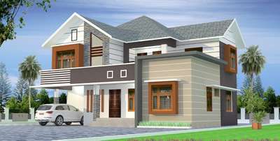 Exterior Designs by Civil Engineer Sreejith Haridas, Wayanad | Kolo