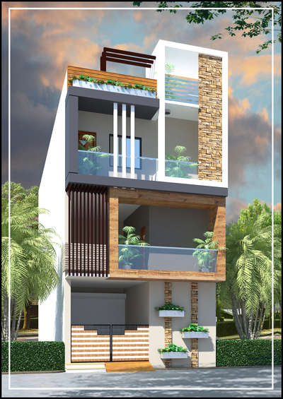 Exterior Designs by 3D & CAD Irfan Ahmed, Ujjain | Kolo