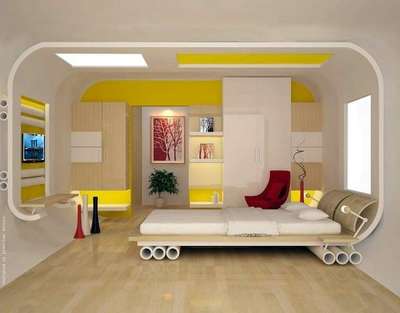 Furniture, Storage, Ceiling, Bedroom, Wall Designs by Interior Designer New Look Interior, Delhi | Kolo