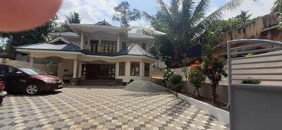 Exterior, Outdoor, Flooring Designs by Painting Works SANJITH  S, Pathanamthitta | Kolo