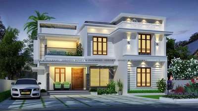 Exterior, Lighting Designs by Contractor Asha Punnakkayil, Ernakulam | Kolo