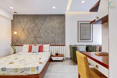 Wall, Bedroom, Furniture, Lighting Designs by Contractor pigment innovation, Ernakulam | Kolo