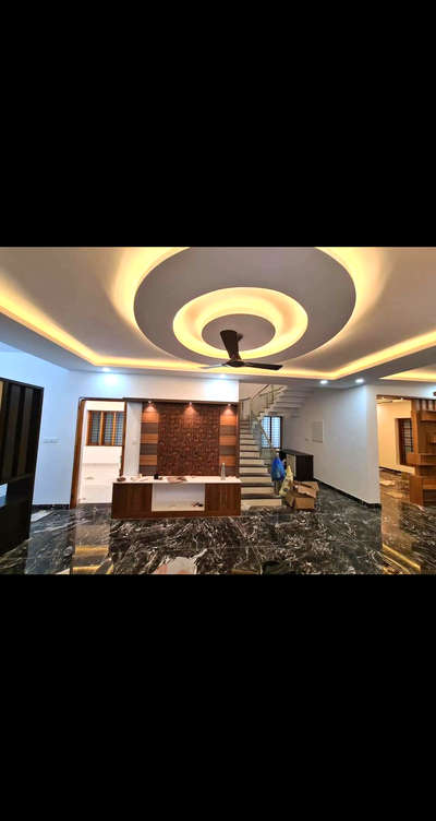 Ceiling, Living, Lighting, Storage Designs by Contractor Anoop Aravind, Idukki | Kolo
