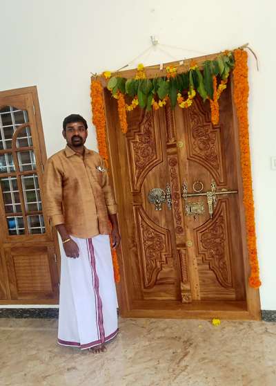 Door Designs by Carpenter Reji Nandhakumar Re, Alappuzha | Kolo