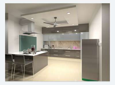 Ceiling, Furniture, Kitchen, Lighting, Storage Designs by Interior Designer The Single Window, Gurugram | Kolo