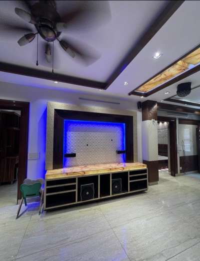 Lighting, Living, Storage, Ceiling, Flooring Designs by Contractor RR construction, Delhi | Kolo