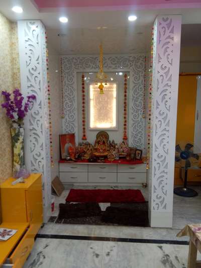 Prayer Room, Storage Designs by Carpenter Al fala  woodwork, Ghaziabad | Kolo
