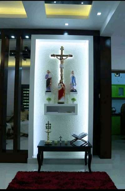 Lighting, Prayer Room, Storage Designs by Carpenter വിനു vinu , Thrissur | Kolo