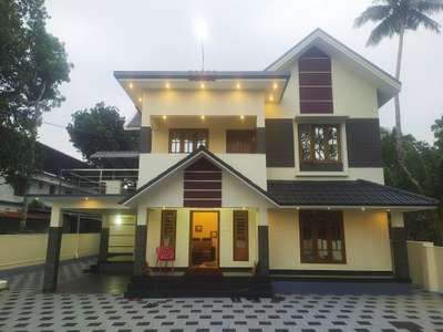 Exterior, Lighting Designs by Contractor Elegant Engineering  and Constructions Pvt Ltd, Pathanamthitta | Kolo