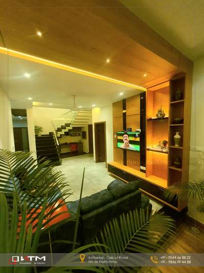 Living, Lighting, Storage Designs by Interior Designer KTM Interiors, Malappuram | Kolo