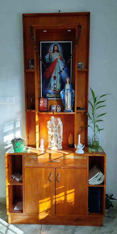 Prayer Room, Storage Designs by Carpenter E K CARPENTRY, Wayanad | Kolo
