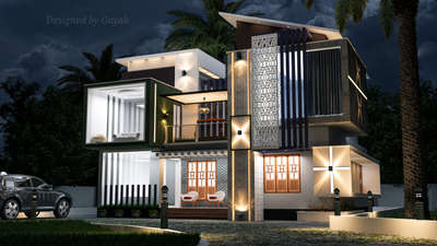 Exterior, Lighting Designs by 3D & CAD Gayak Giri, Kollam | Kolo