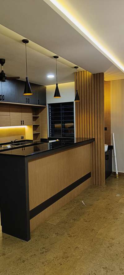 Kitchen, Lighting, Storage Designs by Interior Designer Prathyush Anaikkal, Thrissur | Kolo