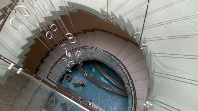 Staircase Designs by Contractor jino Mathew, Ernakulam | Kolo