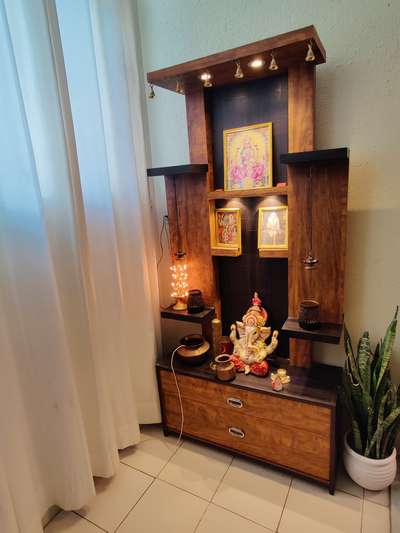 Prayer Room, Storage Designs by Interior Designer manisha pandey, Gautam Buddh Nagar | Kolo