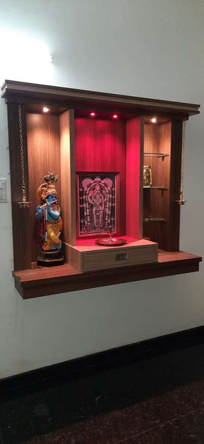 Prayer Room, Storage, Lighting Designs by Carpenter satheesh kumar, Malappuram | Kolo