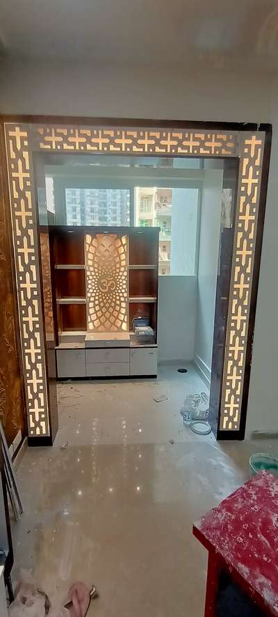 Prayer Room, Storage Designs by Carpenter Kuldeep Singh, Gautam Buddh Nagar | Kolo