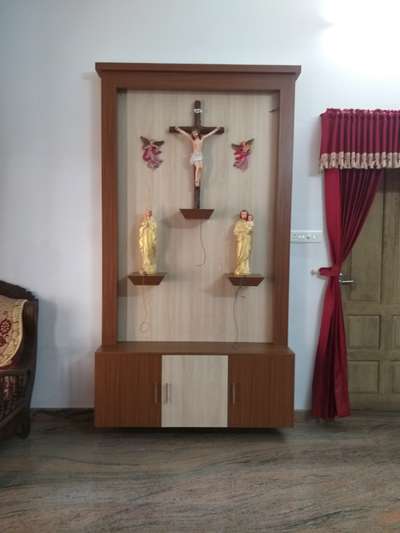Prayer Room, Storage Designs by Carpenter manoj tb, Thrissur | Kolo