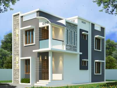 Exterior Designs by 3D & CAD DMC BUILDERS, Thiruvananthapuram | Kolo