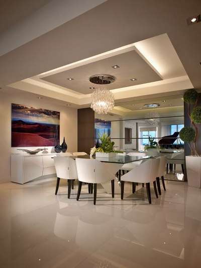 Ceiling, Dining, Furniture, Table, Lighting Designs by Interior Designer designer interior  9744285839, Malappuram | Kolo