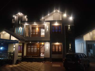 Exterior, Lighting Designs by Contractor Ajeesh TS Aji, Wayanad | Kolo