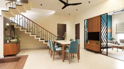 Furniture, Dining, Staircase, Table, Living, Storage Designs by Interior Designer mp interiors, Kottayam | Kolo