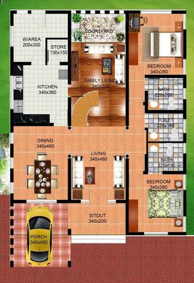 Plans Designs by Interior Designer Bharath Karrekatt, Thrissur | Kolo